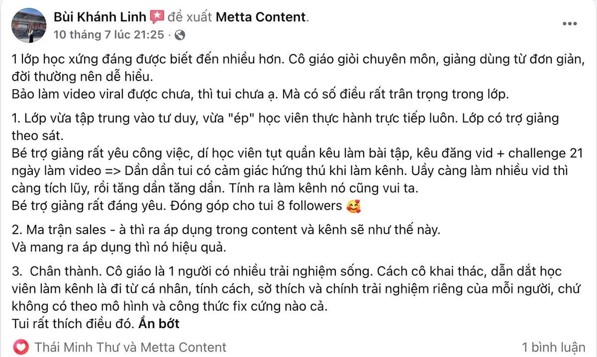 Feedback của học viên khoá Growth Content — ảnh 5