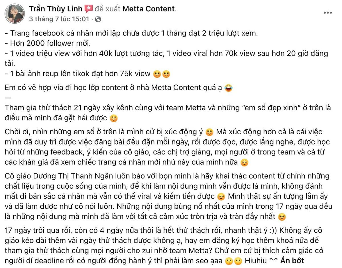 Feedback của học viên khoá Growth Content — ảnh 6